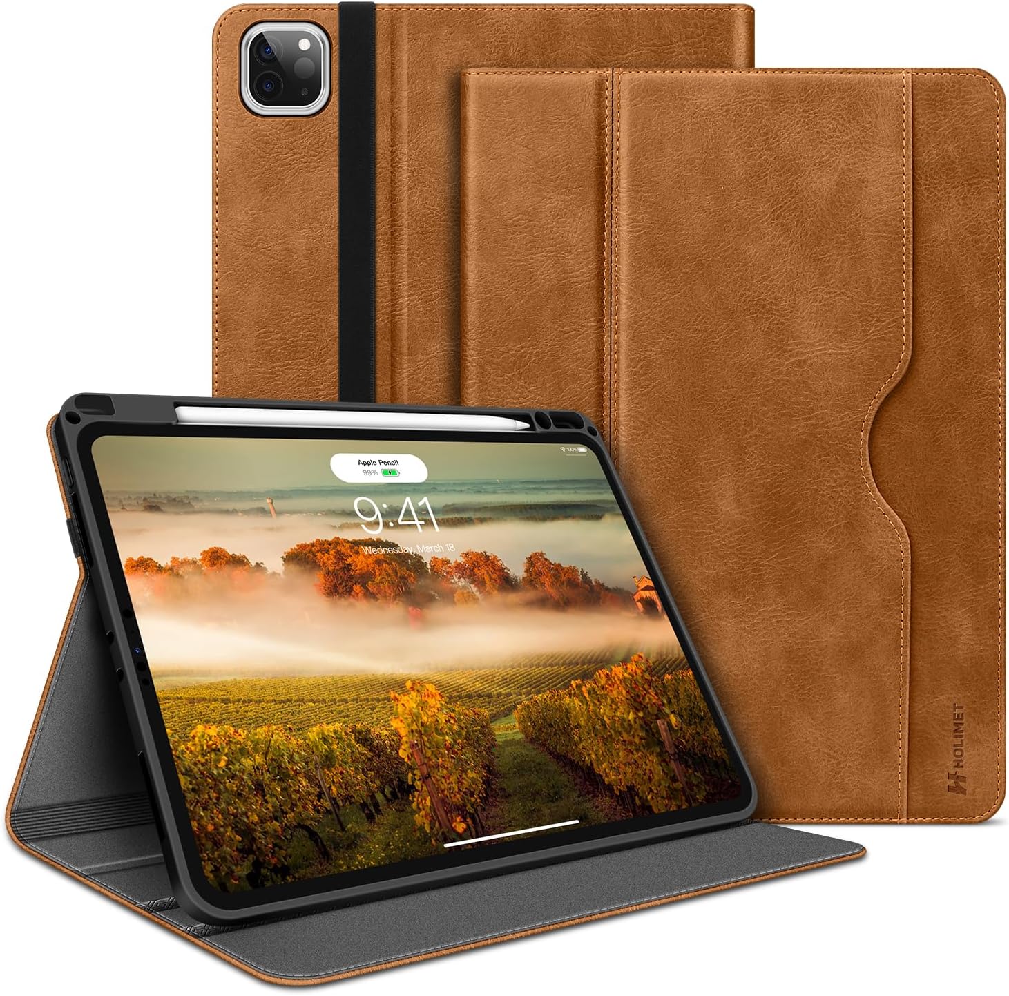 Case for iPad Pro 11 inch M5 2025/M4 2024 with Pencil Holder